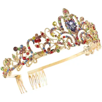Корона для девочек, головные уборы невесты ручной работы, свадебные стразы, сплав, декор для волос Принцессы