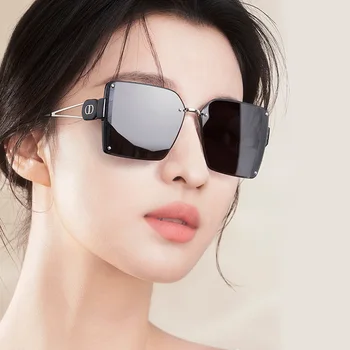 2023 Новые оригинальные женские очки, трендовые Солнцезащитные очки с квадратным срезом, Модные многоцветные солнцезащитные очки с защитой от ультрафиолета