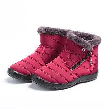 Зимняя обувь 2023, женские теплые бархатные непромокаемые зимние ботинки, обувь на плоской подошве для женщин, женские ботинки на платформе