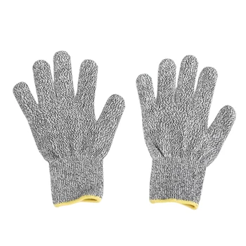 3 пары серых перчаток с защитой от порезов, высокая устойчивость к порезам, легко стираемые перчатки для строительных работ и столярных работ