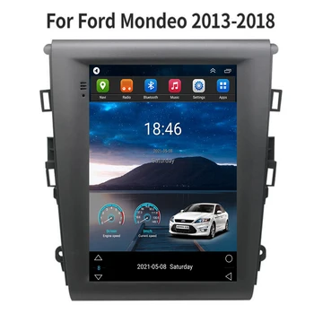 Для Ford Mondeo Fusion MK5 Android автомобильный радио мультимедийный плеер GPS навигация 2din авто стерео DVD 5G WiFi для Tesla Style