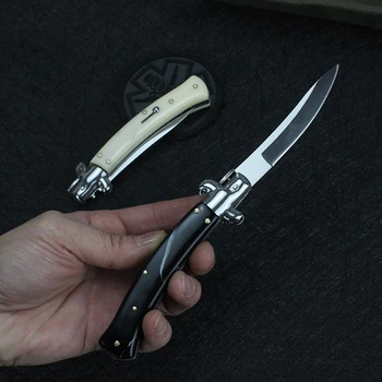 Популярный персонализированный складной нож для улицы со смоляной ручкой, складной нож, тактический нож для самообороны, ножи Flipper Zero Edc