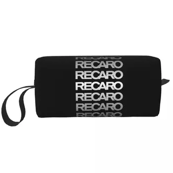 Изготовленная на заказ сумка для туалетных принадлежностей с логотипом Recaros для женщин, органайзер для косметики, женские сумки для хранения косметики, комплект Dopp Case Box