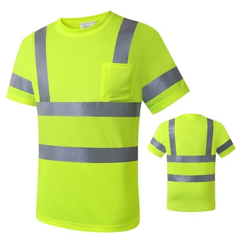 Светоотражающая футболка для мужчин, Светоотражающая защитная рубашка с высокой видимостью, рабочая одежда Hi Vis, Одежда для мастерской, Рубашка для мужчин, Механик Плюс размер 7XL